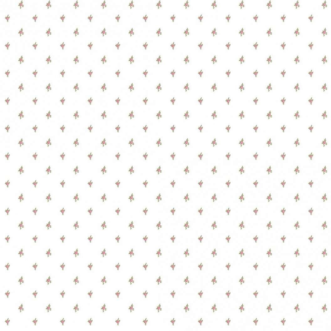 Klasszikus piros mini virág mintás olasz vinyl tapéta