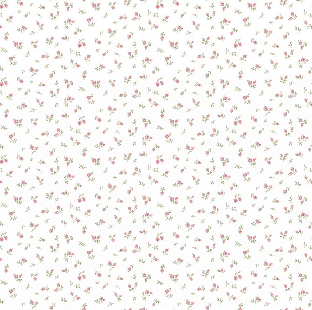 Klasszikus rózsaszín mini rózsa mintás olasz vinyl tapéta