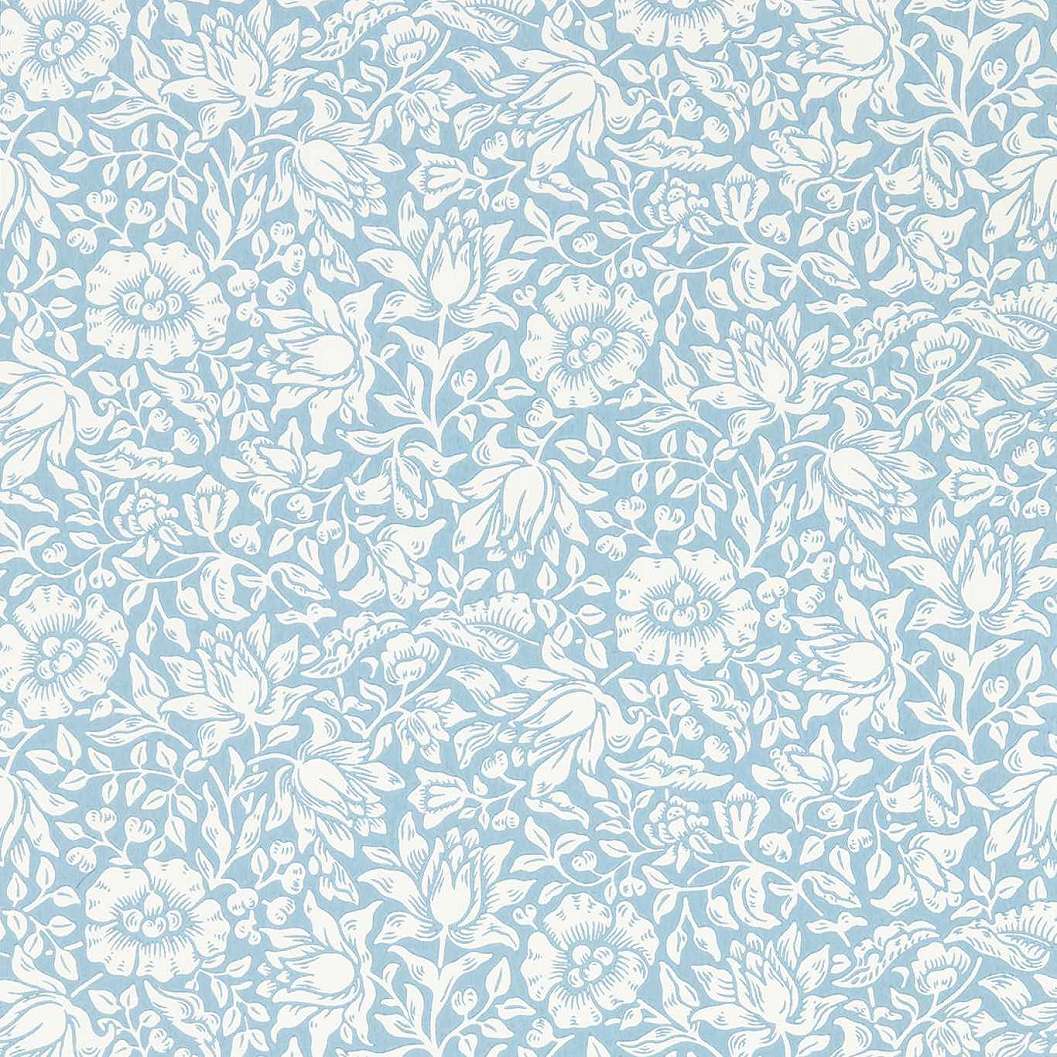 Klasszikus William Morris angol tapéta kék népies virág mintával