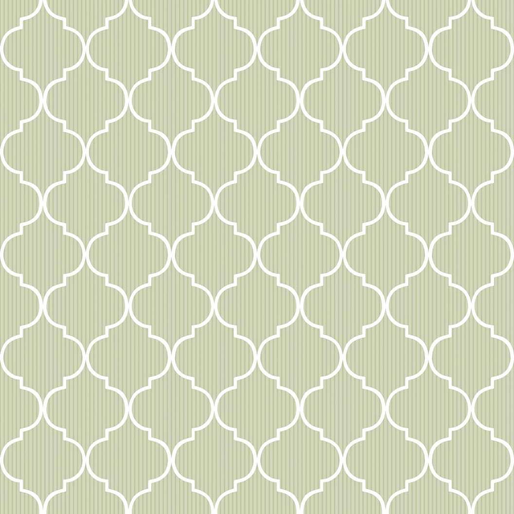 Klasszikus zöld csempe mintás olasz vinyl tapéta