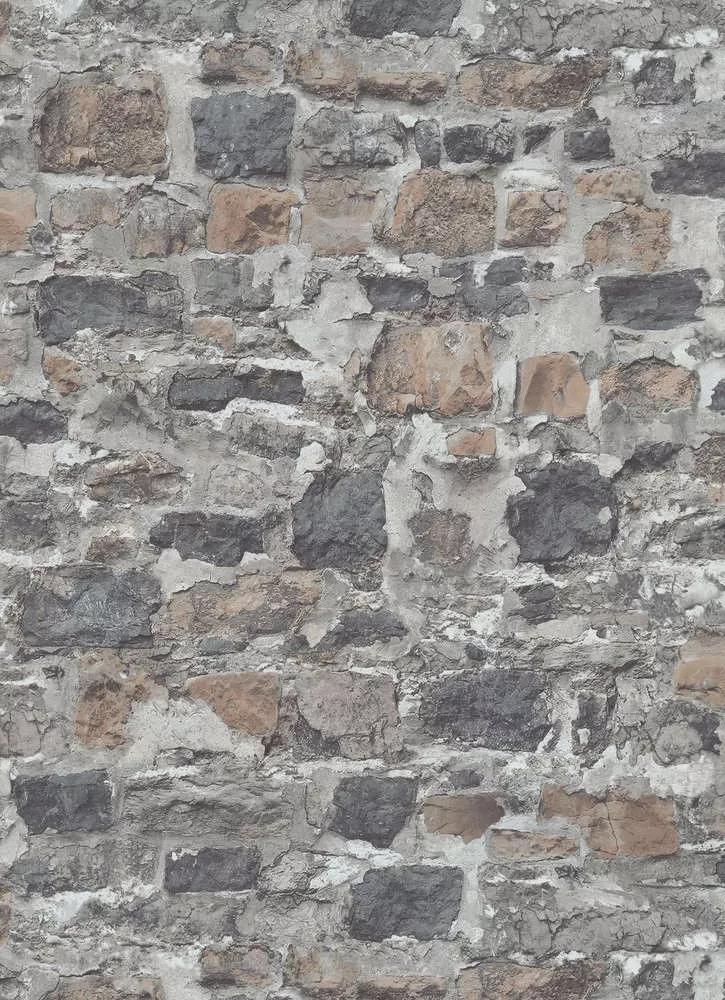 Kőfal mintás vlies design tapéta