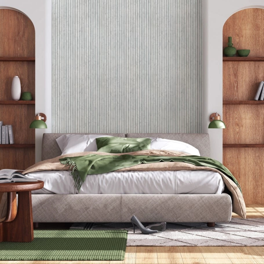 Kőhatású lambéria mintás hideg szürke színű elegáns design tapéta