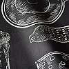 Konyhai vlies design tapéta rajzolt konyhai evőeszköz mintákkal