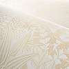 Koptatott fehér alapon elegáns arany levél mintás dekor tapéta