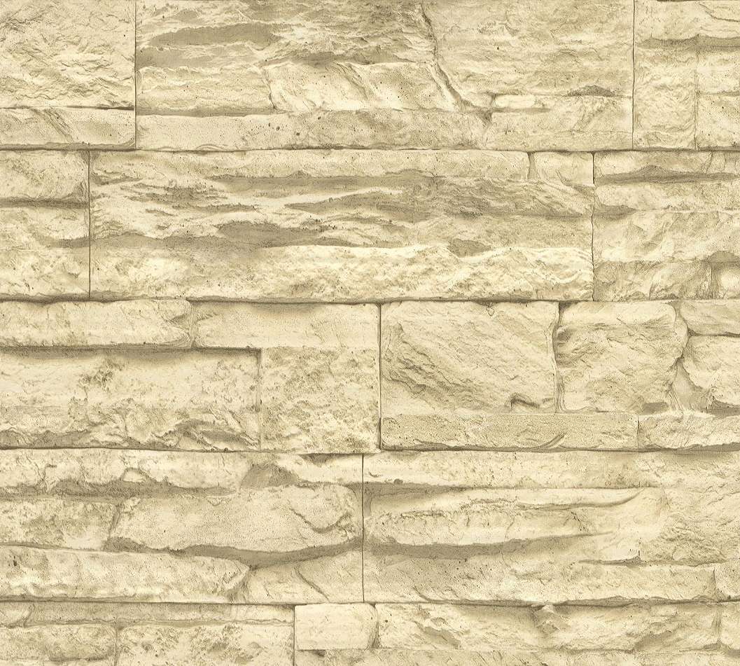 Koptatott fehér és szürke beige tégla mintás design tapéta