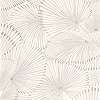 Koptatott fehér leveles mintás vlies francia design tapéta