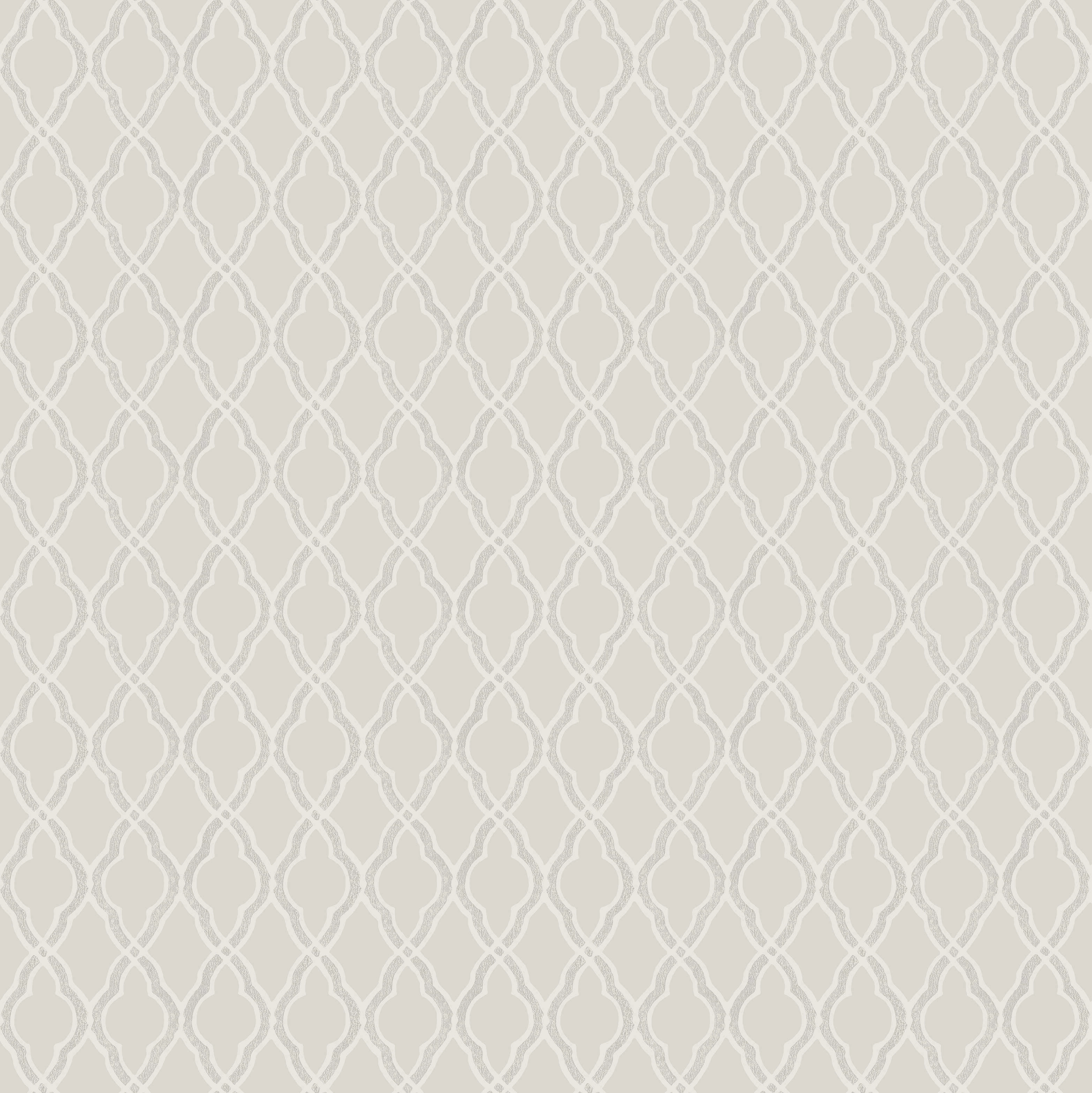 Koptatott fehér színű damaszk geometria mintás vintage stílusú design tapéta