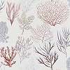Korall mintás vlies design tapéta akvarell hatású korall mintával