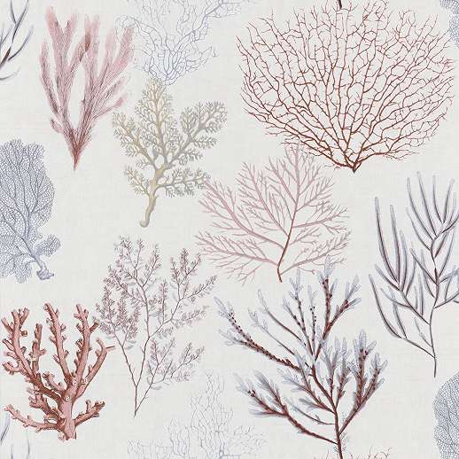 Korall mintás vlies design tapéta akvarell hatású korall mintával