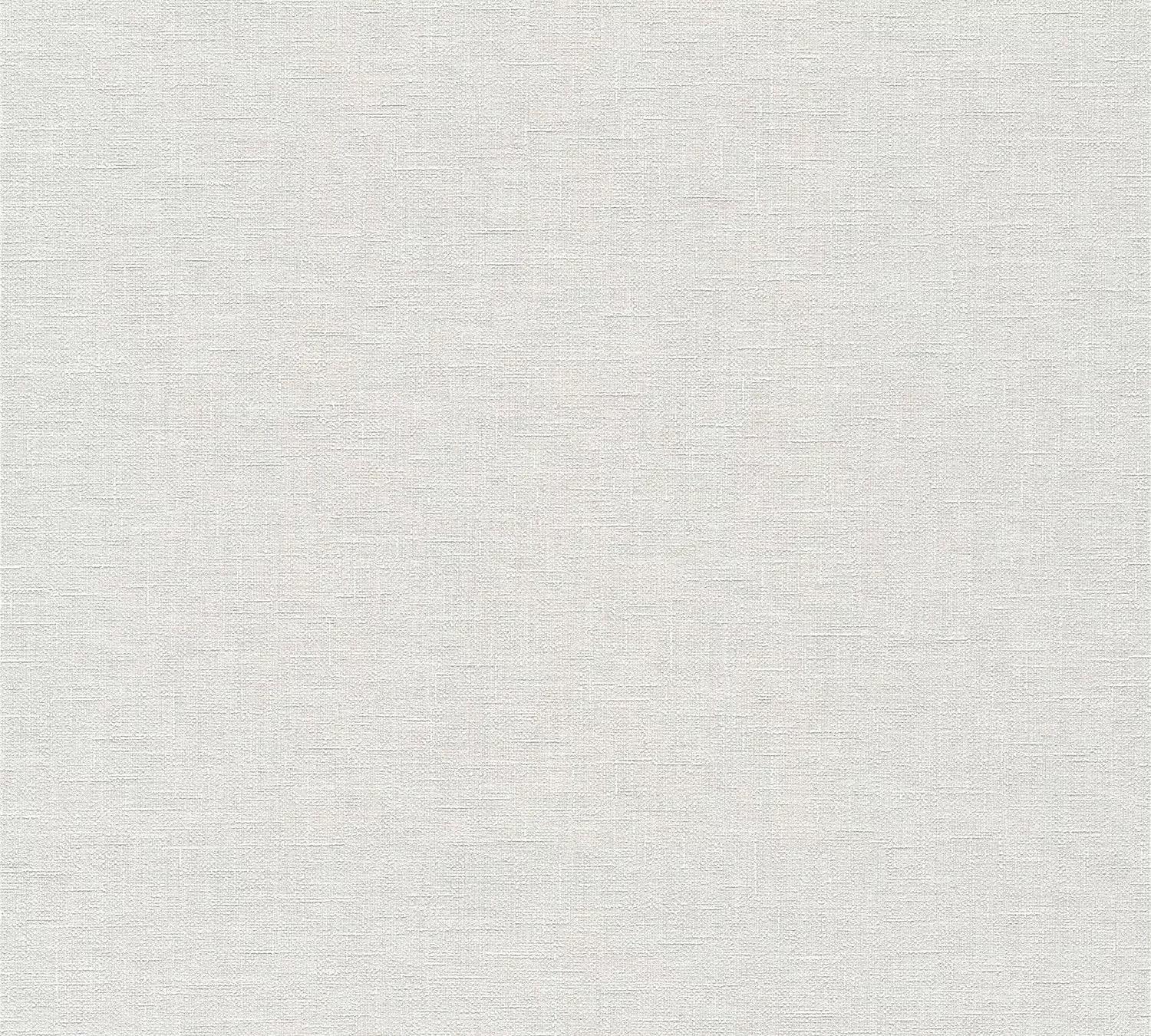 Krém-fehér egyszínű textil szőtt hatású vlies tapéta