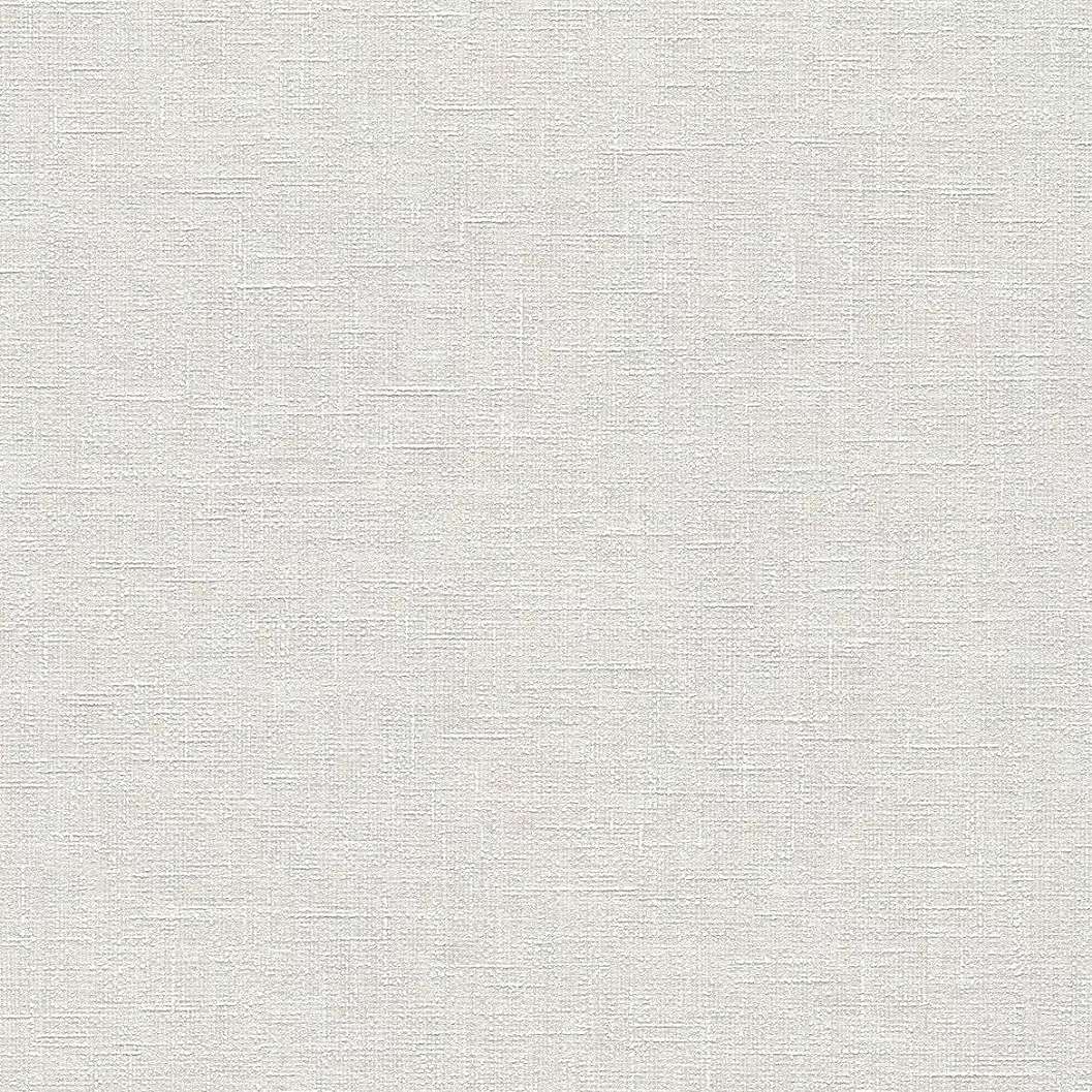 Krém-fehér egyszínű textil szőtt hatású vlies tapéta