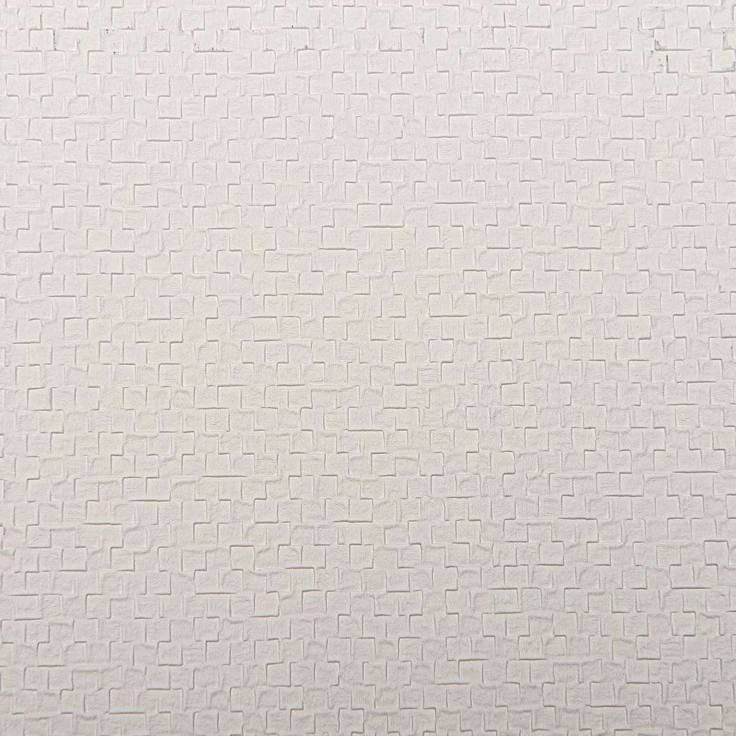 Krém fehér struktúrált elegáns geometria mintás design tapéta 104cm széles 
