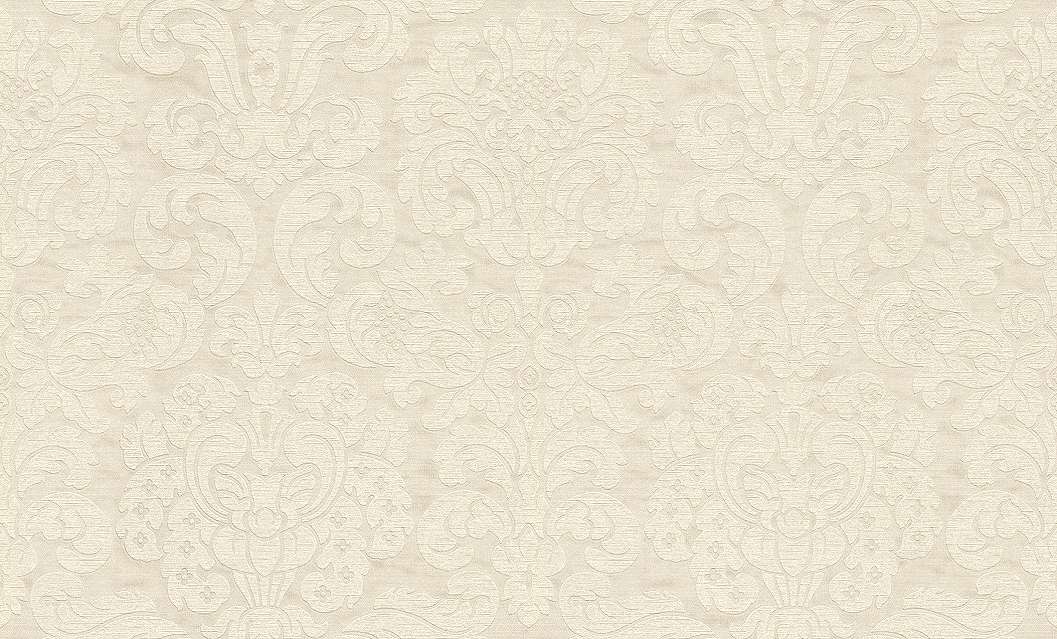 Krém-fehér színű klasszikus mintás tapéta