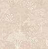 Krém skandináv stílusú design tapéta erdei fa mintával
