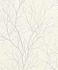 Krém színű faág mintás tapéta