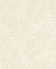 Krém színű levél mintás tapéta