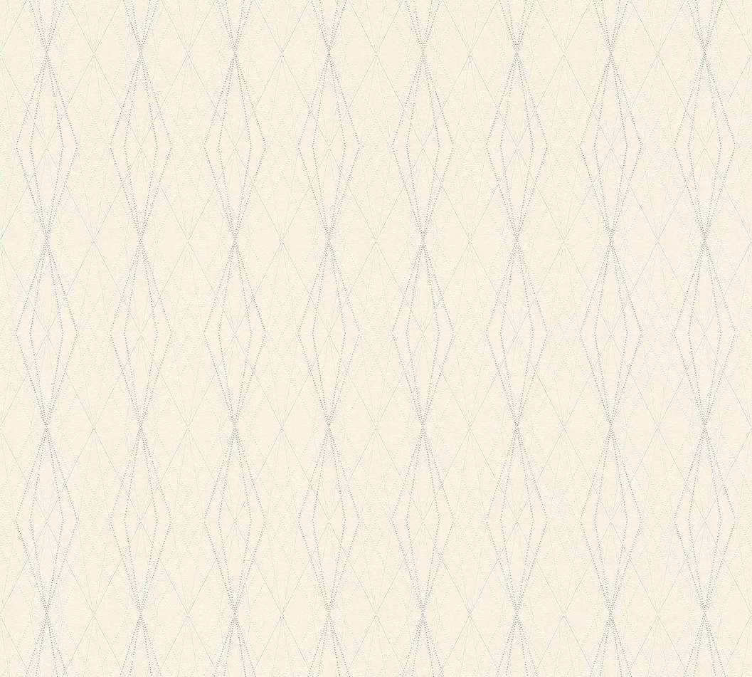 Krém színű tapéta finom elegáns geometriai mintával