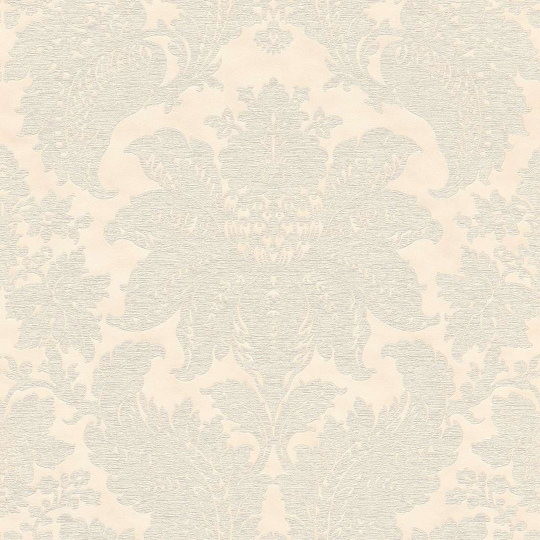 Krém színű tapéta klasszikus barokk mintával