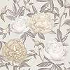 Krémes beige alapon rózsa mintás design tapéta
