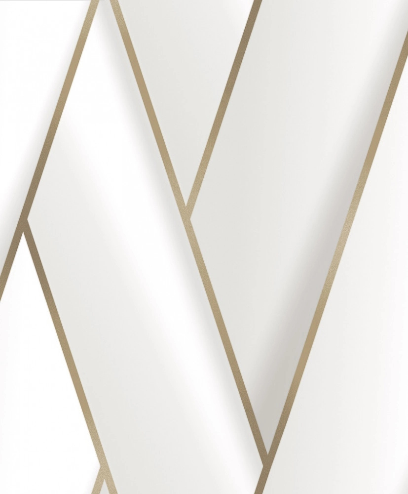 Krémfehér arany modern geometrikus dekor tapéta