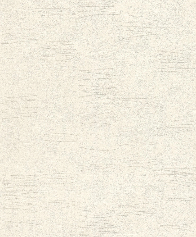 Krémfehér minimál dekor tapéta metálos mintával
