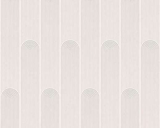 Krémfehér nagyléptékú geometrikus mintás mosható design tapéta