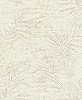 Krémfehér textil hatású tapéta ezüstszürke bambuszlevél mintával