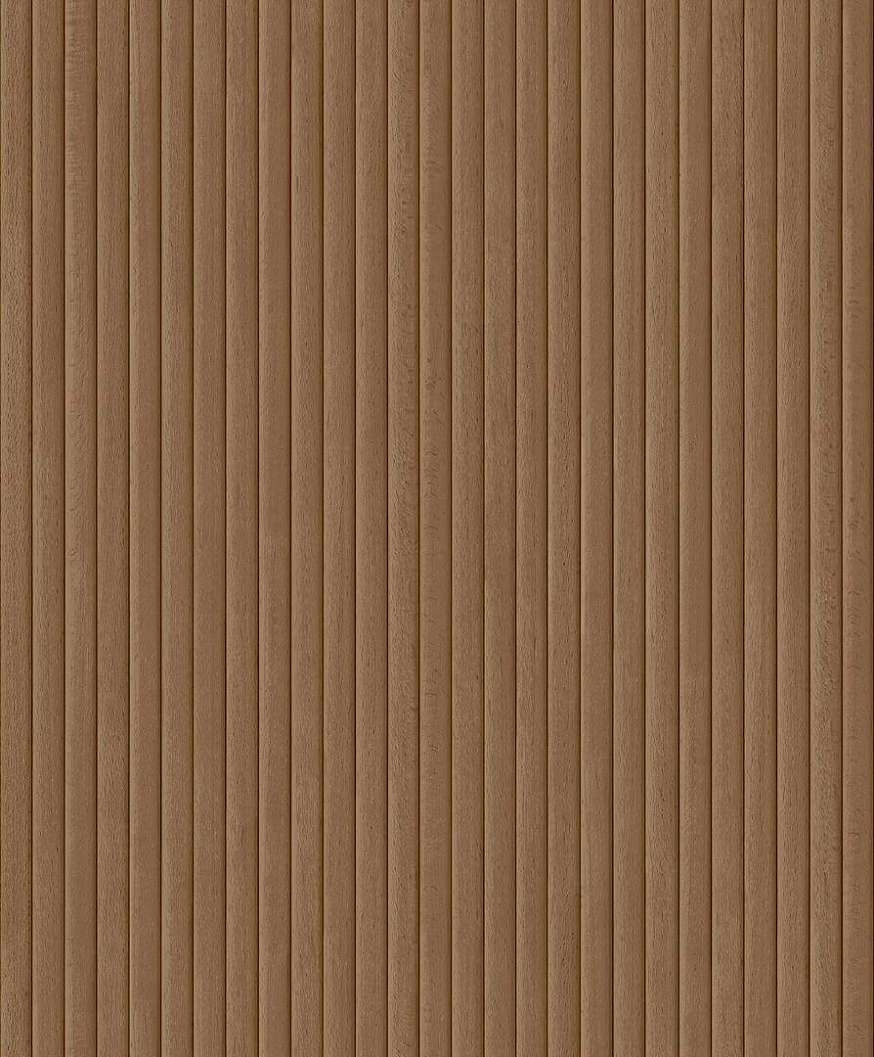Lambéria hatású keskeny barna csíkos design tapéta
