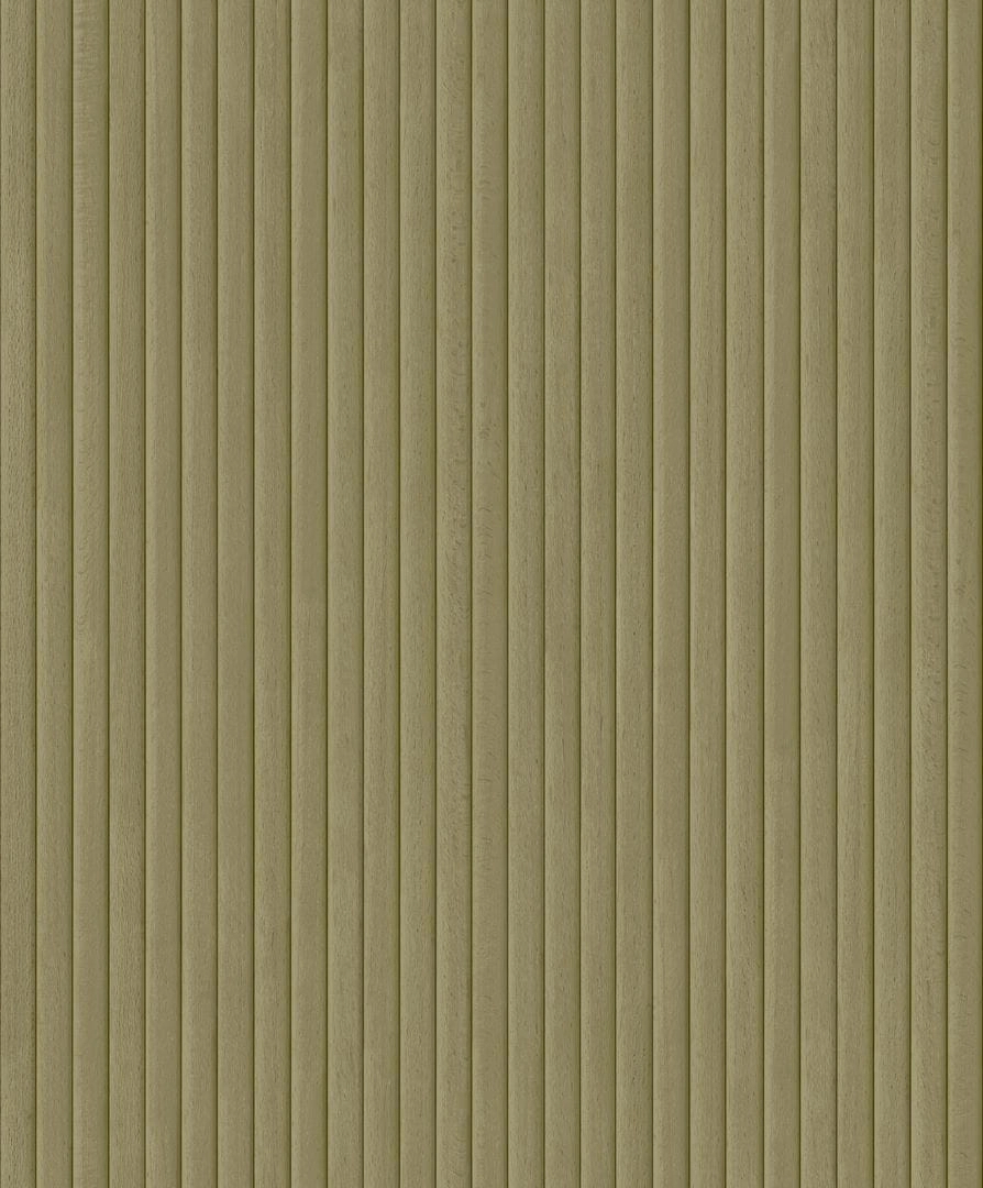 Lambéria hatású keskeny barna csíkos zöld tapéta