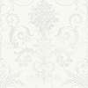 Laura Ashley dekor tapéta virág és indák mintával fényes gyöngyház és fehér színben