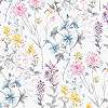 Laura Ashley dekor tapéta virág mintával sokszínű színben