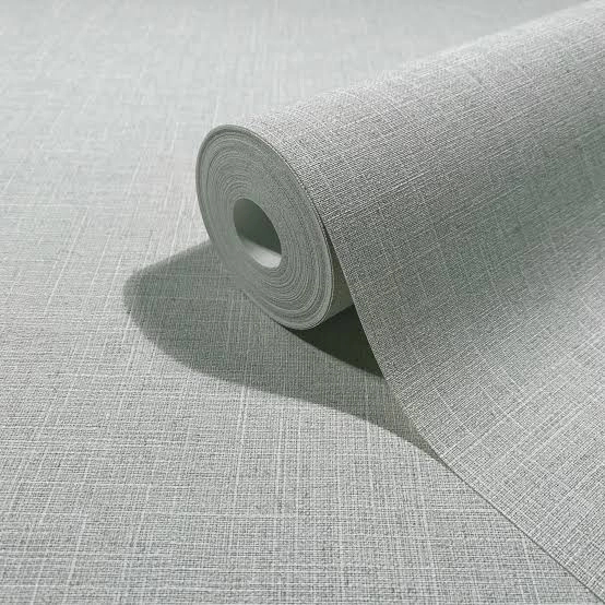 Lentextil hatású design tapéta közép szürke árnyalatban