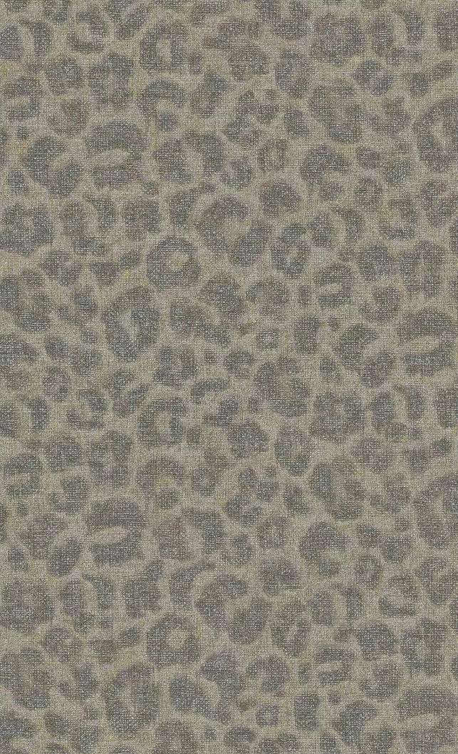 Leopárd mintás modern trópusi hangulatú tapéta bézs színben