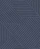 Letisztult fahatású kék színű geometria mintás design tapéta