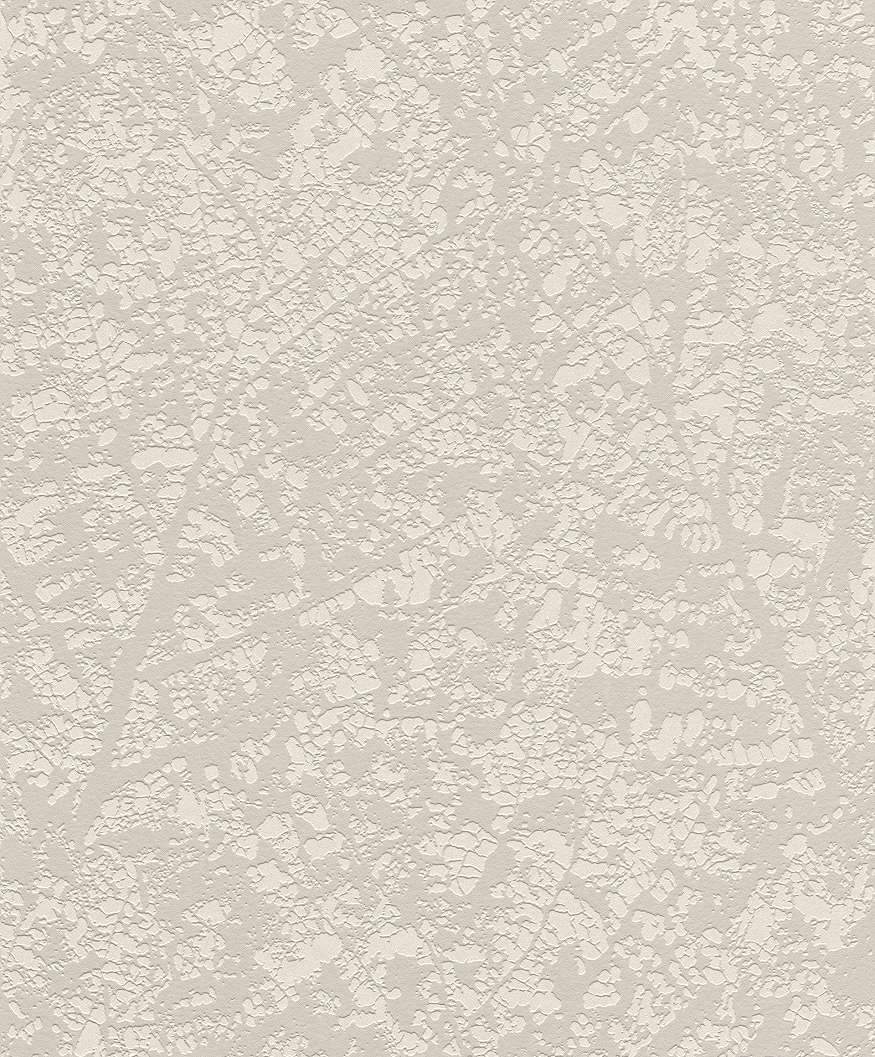 Levélerezet mintás modern tapéta bézs, krém színvilágban