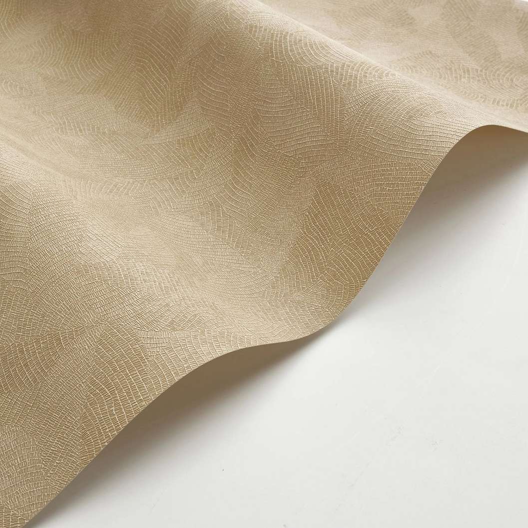 Levéllenyomat mintás vinyl dekor tapéta zöld színben