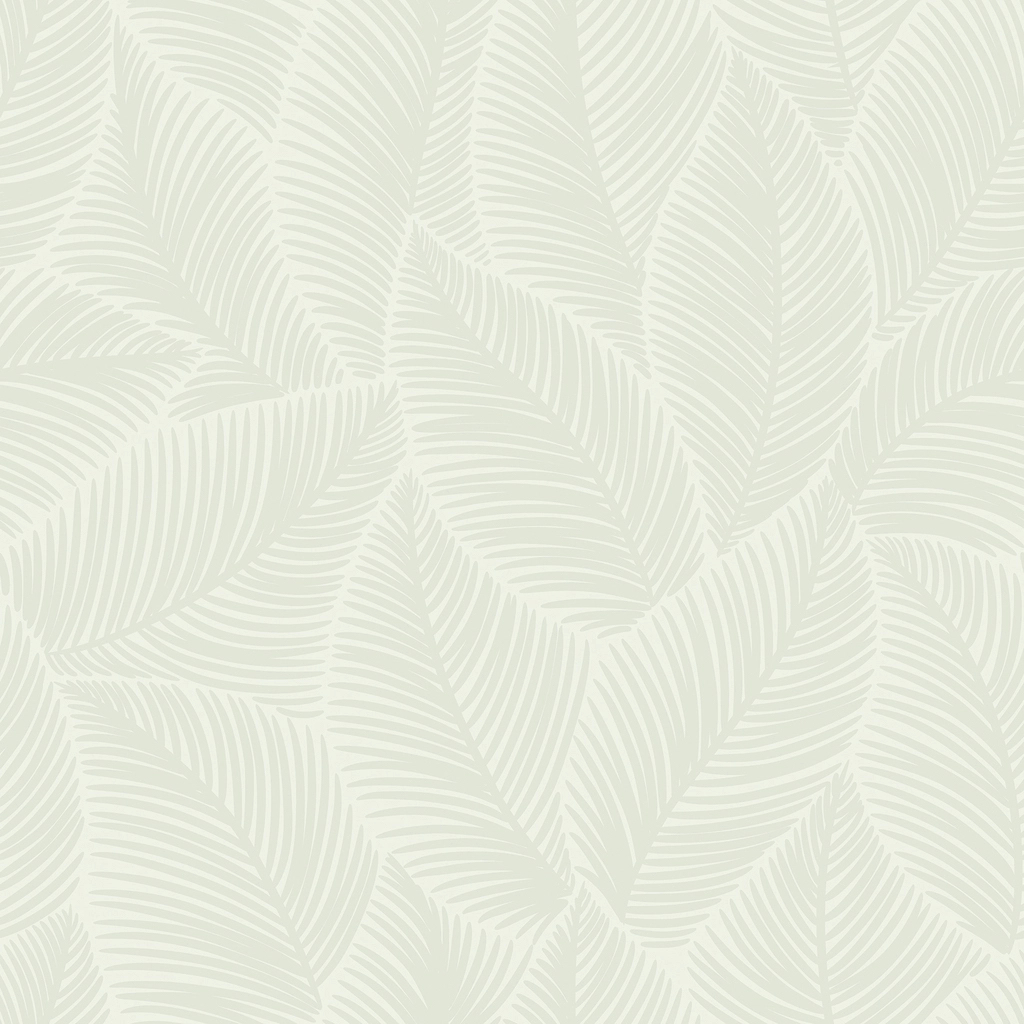 Levélmintás halványzöld vinyl dekor tapéta