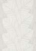 Levélmintás vlies design tapéta fehér színben nagyméretű levél mintával