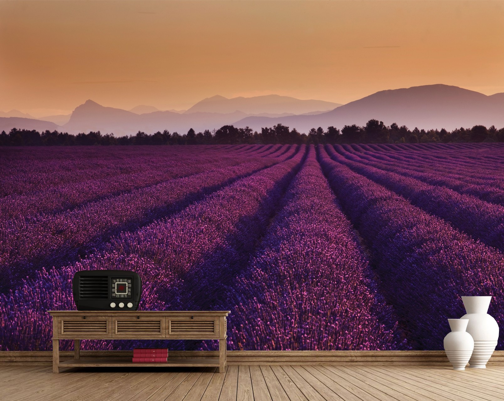 Levendula mező fali poszter