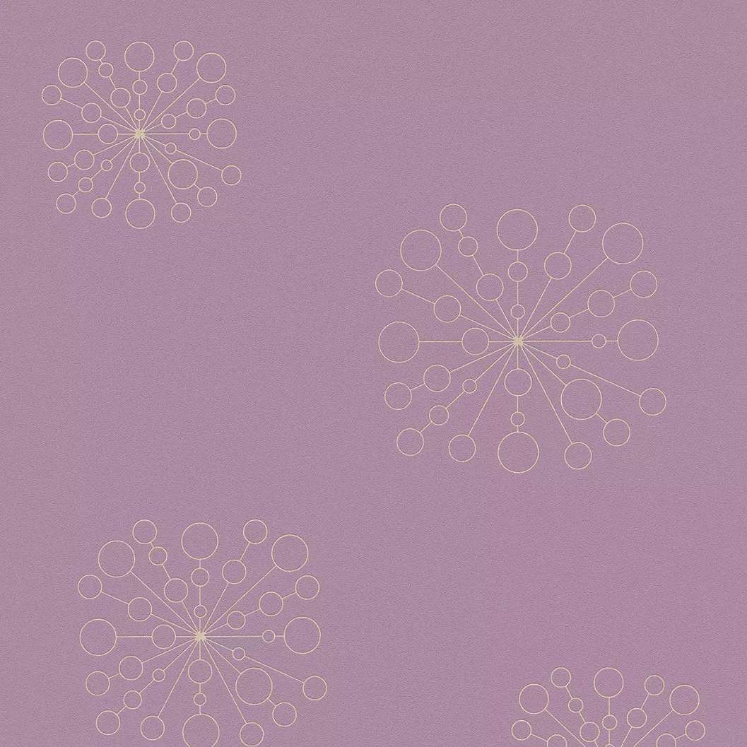 Lila geometrikus mintás dekor tapéta