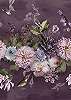 Lila romantikus virágos mintás poszter tapéta