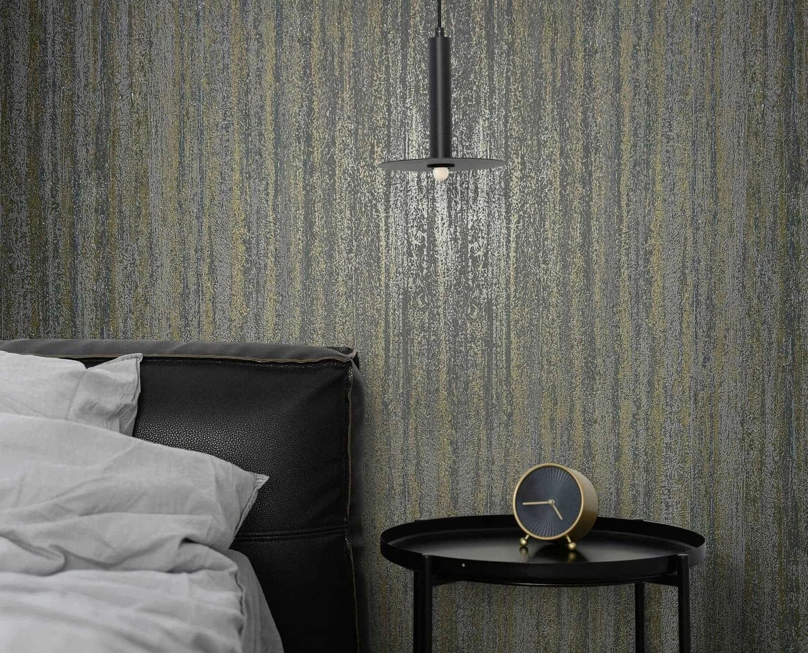 Loft stílusú koptatott szürke fényes felületű design tapéta