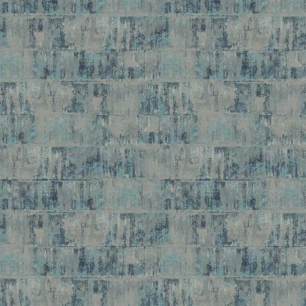 Luxus design tapéta koptatott beton hatású mintával türkizkék színben