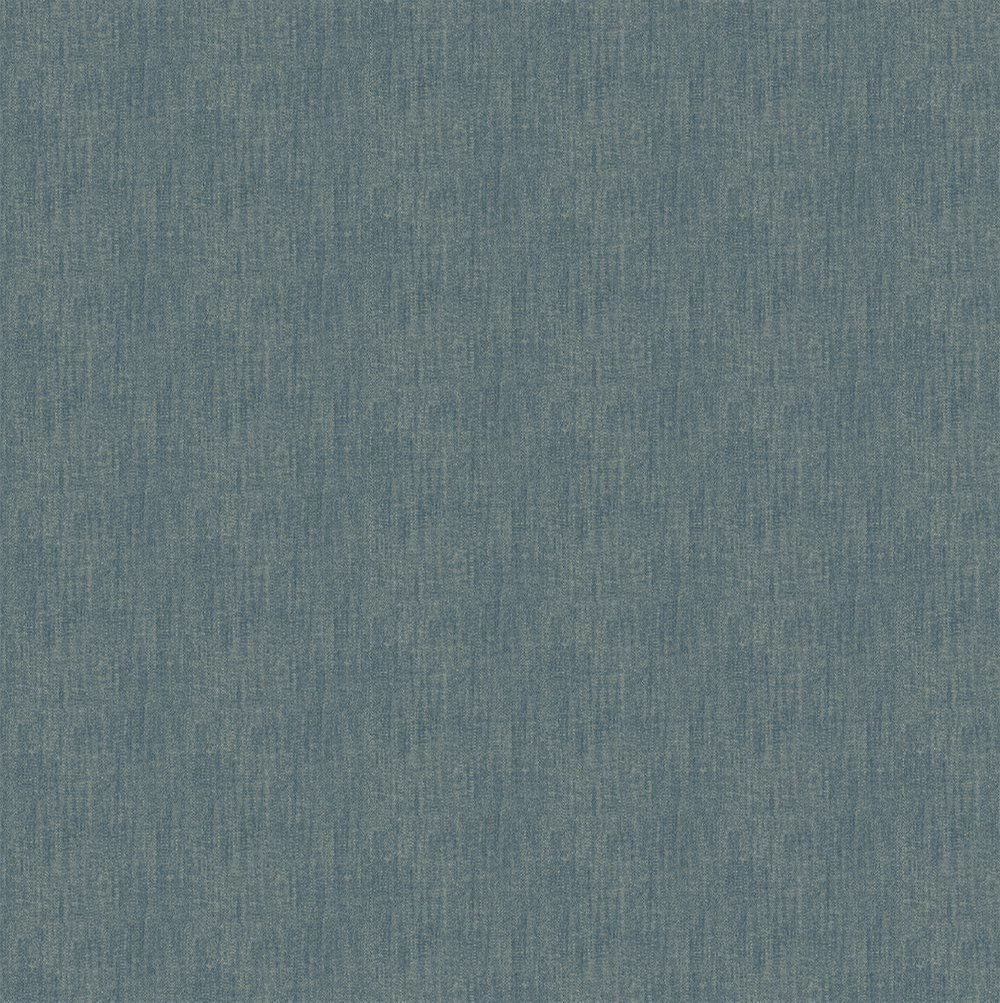 Luxus design tapéta koptatott textilhatású mintával mélykék színben