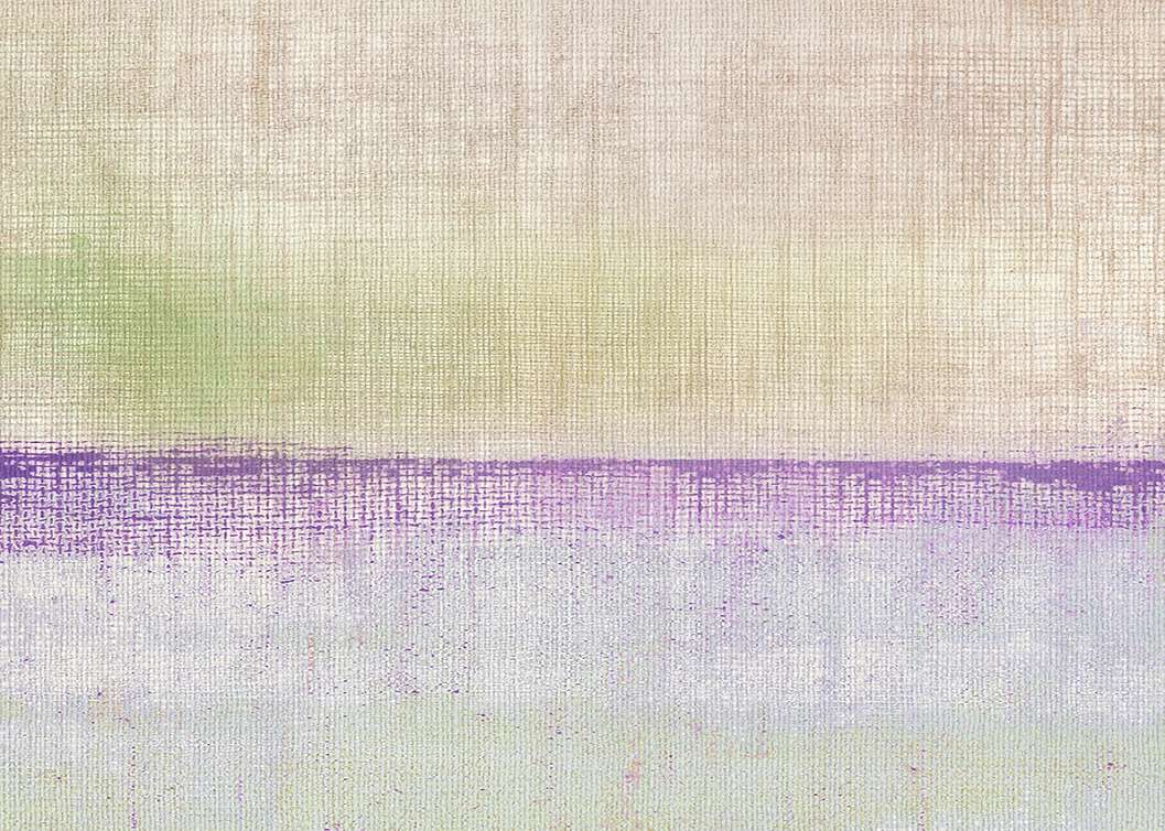 Luxus Jannelli&Volpi fotótapéta fehér és lili színes absztrakt horizpntális koptatott mintával struktúrált felülettel