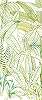 Luxus Khroma poszter tapéta zöld leveles mintával struktúrált vinyl felületű
