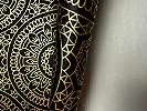 Mandala mintás tapéta fekete metál arany elegáns színekkel