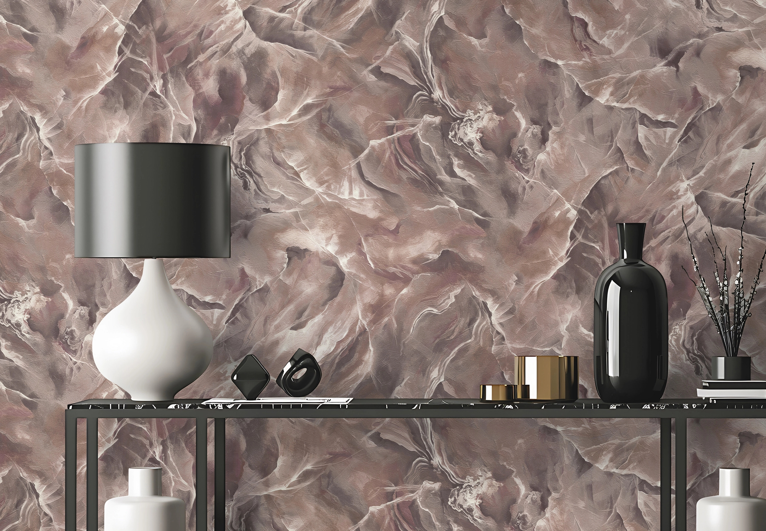 Márvány mintás olasz vinyl dekor tapéta 106cm széles