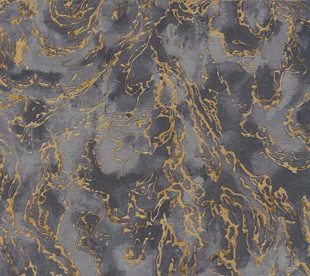 Márvány mintás tapéta szürke arany színben mosható felülettel