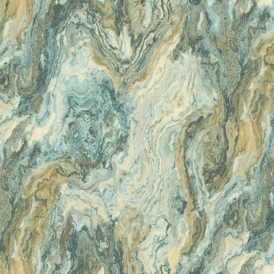 Márvány mintás vinyl dekor tapéta türkiz színben